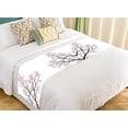thumbnail image 1 of PKQWTM Tree Branches With Pink Flowers Bed Runner Bedroom Bedding Decor Bedding Scarf Size 20x95 inches, 1 of 1