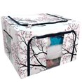 thumbnail image 1 of PKQWTM Tree Branches With Pink Flowers Storage Bag Clear Window Storage Bins Boxes Large Capacity Foldable Stackable Organizer With Steel Metal Frame For Bedding,Clothes,Closets, Bedrooms, 1 of 3