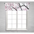 thumbnail image 1 of PKQWTM Tree Branches With Pink Flowers Window Curtain Valance Rod Pocket 54x18 inch, 1 of 1