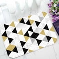 thumbnail image 1 of PKQWTM Triangles Gold Black White Triangle Home Decor Floor Mat Area Rug Doormat Size 15.7x23.6 Inches, 1 of 1