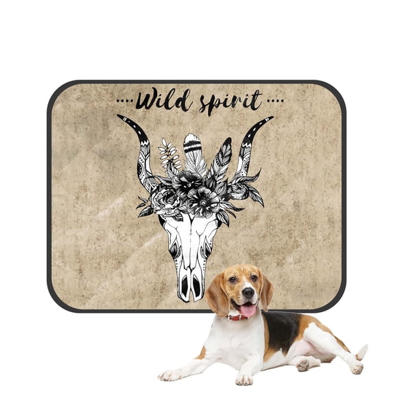 PKQWTM Tribal Design Tattoo Ornament Pet Dog Cat Bed Pee Pads Mat Cushion Potty Dogsblankets Crate Bed Kennel 36x48 inch
