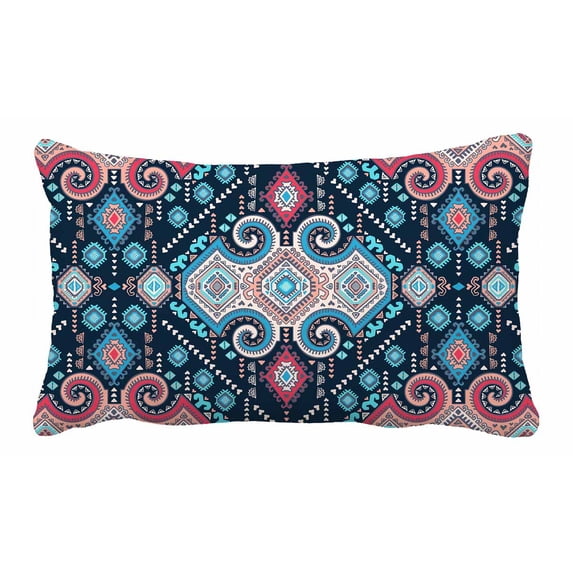 PKQWTM Tribal vintage ethnic Bed Decor Pillow Cases Zippered Cushion Cover Size 20x30 Inches