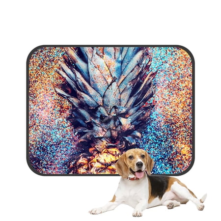 PKQWTM Tropical Fruit Pineapples Pet Dog Cat Bed Pee Pads Mat Cushion Potty Dogsblankets Crate Bed Kennel 36x48 inch