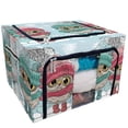 thumbnail image 1 of PKQWTM Two Owls Boy And Girl In Hats And Scarves Storage Bag Clear Window Storage Bins Boxes Large Capacity Foldable Stackable Organizer With Steel Metal Frame For Bedding,Clothes,Closets, Bedrooms, 1 of 3