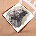 thumbnail image 1 of PKQWTM Two Snow Leopards Chair Pads Chair Mat Seat Cushion Chair Cushion Floor Cushion Size 18x18 inches, 1 of 1