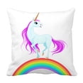 thumbnail image 1 of PKQWTM Unicorn Little Fantasy Blue Pony Bed Decor Pillow Cases Zippered Cushion Cover Size 20x20 Inches, 1 of 1