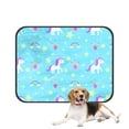 thumbnail image 1 of PKQWTM Unicorn Pet Dog Cat Bed Pee Pads Mat Cushion Potty Dogsblankets Crate Bed Kennel 14x18 inch, 1 of 3