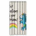 thumbnail image 1 of PKQWTM Unicorn Rainbow Stars Text Believe Your Dreams WaterProof Polyester Fabric Shower Curtain Size 36x72 Inches, 1 of 1