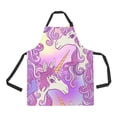 thumbnail image 1 of PKQWTM Unicorn Unisex Adjustable Bib Apron with Pockets for Commercial Restaurant and Home Kitchen Use, 1 of 1