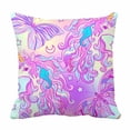 thumbnail image 1 of PKQWTM Unicorn butterfly rainbow star and love heart Bed Decor Pillow Cases Zippered Cushion Cover Size 18x18 Inches, 1 of 1