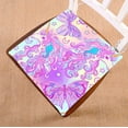 thumbnail image 1 of PKQWTM Unicorn butterfly rainbow star and love heart Chair Pads Chair Mat Seat Cushion Chair Cushion Floor Cushion Size 18x18 inches, 1 of 1