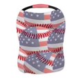 thumbnail image 1 of PKQWTM Usa Baseball Nursing Cover Baby Breastfeeding Infant Feeding Cover Baby Car Seat Cover, 1 of 2