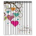 thumbnail image 1 of PKQWTM Valentine Greeting Card WaterProof Polyester Fabric Shower Curtain Size 60x72 Inches, 1 of 1