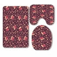 thumbnail image 1 of PKQWTM Valentine Heart On Calls And Key 3 Piece Bathroom Rugs Set Bath Rug Contour Mat and Toilet Lid Cover, 1 of 2