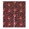 thumbnail image 1 of PKQWTM Valentine Heart On Calls And Key Door Curtain Window Cover Home Decor Hanging Curtain Size 105x120 CM, 1 of 1
