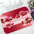 thumbnail image 1 of PKQWTM Valentine'S Day Card With Beautiful Flowers Home Decor Floor Mat Area Rug Doormat Size 15.7x23.6 Inches, 1 of 1