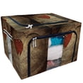 thumbnail image 1 of PKQWTM Valentine'S Day Love Text Storage Bag Clear Window Storage Bins Boxes Large Capacity Foldable Stackable Organizer With Steel Metal Frame For Bedding,Clothes,Closets, Bedrooms, 1 of 3