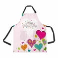 thumbnail image 1 of PKQWTM Valentine greeting card Unisex Adjustable Bib Apron with Pockets for Commercial Restaurant and Home Kitchen Use, 1 of 2