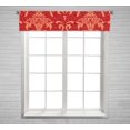 thumbnail image 1 of PKQWTM Victorian ornament red and gold Window Curtain Valance Rod Pocket 54x12 inch, 1 of 1