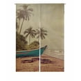 thumbnail image 1 of PKQWTM Vintage Beach Door Curtain Window Cover Home Decor Hanging Curtain Size 85x120 CM, 1 of 1