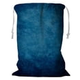 thumbnail image 1 of PKQWTM Vintage Dark Blue Vignette Storage Basket Laundry Bag with Drawstring Size 18x24 Inch, 1 of 3