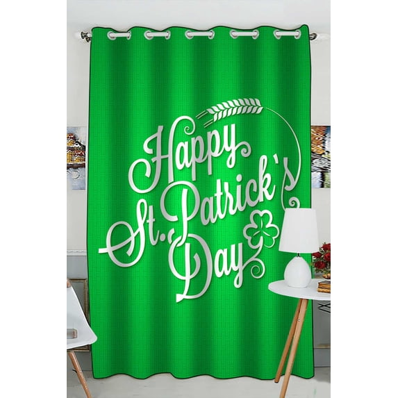 PKQWTM Vintage Lettering Practical heat insulation Shading Window Curtain Size 52(W) x 84(H) inches (One Piece)