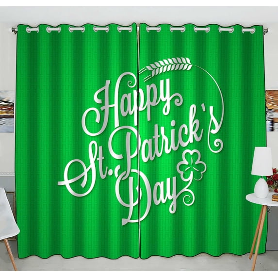 PKQWTM Vintage Lettering Practical heat insulation Shading Window Curtain Size 52(W) x 84(H) inches (Two Piece)