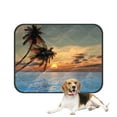 thumbnail image 1 of PKQWTM Vintage Palm Trees Nautial Coastal Pet Dog Cat Bed Pee Pads Mat Cushion Potty Dogsblankets Crate Bed Kennel 28x36 inch, 1 of 3