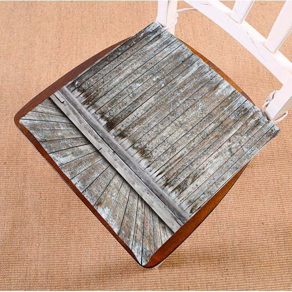 PKQWTM Vintage Wooden Room Chair Pads Chair Mat Seat Cushion Chair Cushion Floor Cushion Size 18x18 inches