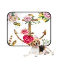 thumbnail image 1 of PKQWTM Watercolor Boho Flower Pet Dog Cat Bed Pee Pads Mat Cushion Potty Dogsblankets Crate Bed Kennel 36x48 inch, 1 of 3