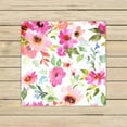 thumbnail image 1 of PKQWTM Watercolor Floral Purple Pink Bouquet White Floral Microfiber Bath Towels Bathroom Body Shower Towel Size 13x13 Inches, 1 of 1
