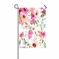 thumbnail image 1 of PKQWTM Watercolor Floral Purple Pink Bouquet White Floral Yard Decor Home Garden Flag Size 28x40 Inches, 1 of 1