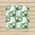 thumbnail image 1 of PKQWTM Watercolor White Water Lilly Flowers Frog Pond White Microfiber Bath Towels Bathroom Body Shower Towel Size 13x13 Inches, 1 of 1