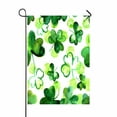 thumbnail image 1 of PKQWTM Watercolour Shamrocks Day Yard Decor Home Garden Flag Size 12x18 Inches, 1 of 1
