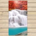 thumbnail image 1 of PKQWTM Waterfall in deep rain forest jungle Microfiber Bath Towels Bathroom Body Shower Towel Size 30x56 Inches, 1 of 1