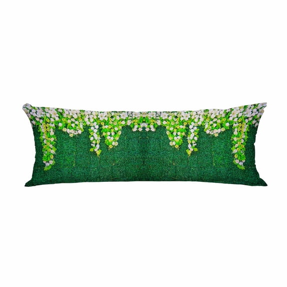 PKQWTM Wedding Flower Grass Long Body Pillow Case Cover Pillow Cushion Size 20x60 Inches