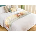 thumbnail image 1 of PKQWTM Wedding Ring Rose Flower Bed Runner Bedroom Bedding Decor Bedding Scarf Size 20x95 inches, 1 of 1
