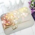 thumbnail image 1 of PKQWTM Wedding Ring Rose Flower Home Decor Floor Mat Area Rug Doormat Size 15.7x23.6 Inches, 1 of 1