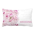 thumbnail image 1 of PKQWTM Wedding Tea Roses Bed Decor Pillow Cases Zippered Cushion Cover Size 20x30 Inches, 1 of 1