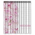 thumbnail image 1 of PKQWTM Wedding Tea Roses WaterProof Polyester Fabric Shower Curtain Size 60x72 Inches, 1 of 1