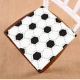 thumbnail image 1 of PKQWTM White And Black Football Soccer Ball Pattern Chair Pads Chair Mat Seat Cushion Chair Cushion Floor Cushion Size 18x18 inches, 1 of 1