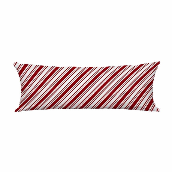 PKQWTM White Diagonal Stripes Long Body Pillow Case Cover Pillow Cushion Size 20x60 Inches