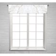 thumbnail image 1 of PKQWTM White Marble Texture Window Curtain Valance Rod Pocket 54x12 inch, 1 of 1