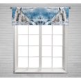 thumbnail image 1 of PKQWTM White Polar Bear Hunter On The Ice In Water Drops Window Curtain Valance Rod Pocket 54x18 inch, 1 of 1