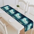 thumbnail image 1 of PKQWTM White unicorn in a dark forest Cotton and Linen Table Runner Kitchen Dining Room Supplies Size 14x72 Inch, 1 of 1
