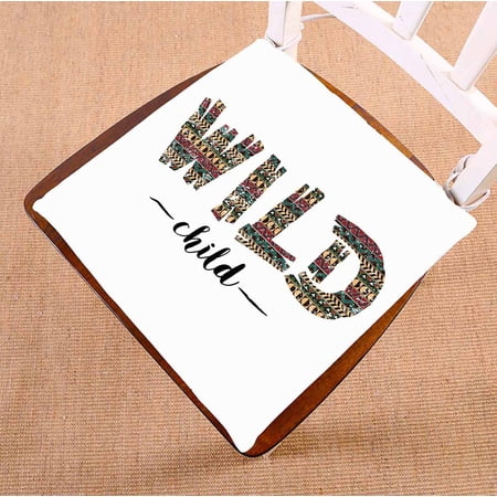 PKQWTM Wild Child Chair Pads Chair Mat Seat Cushion Chair Cushion Floor Cushion Size 16x16 inches