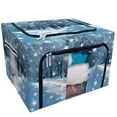 thumbnail image 1 of PKQWTM Winter Nature Snowfield Tree Storage Bag Clear Window Storage Bins Boxes Large Capacity Foldable Stackable Organizer With Steel Metal Frame For Bedding,Clothes,Closets, Bedrooms, 1 of 3