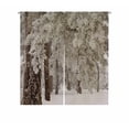 thumbnail image 1 of PKQWTM Winter forest with snow on trees Door Curtain Window Cover Home Decor Hanging Curtain Size 85x90 CM, 1 of 1