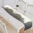 thumbnail image 1 of PKQWTM Wintry Landscape Scenery Flat County Woods Snow Landscape Cotton and Linen Table Runner Kitchen Dining Room Supplies Size 14x72 Inch, 1 of 1