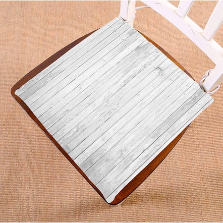 PKQWTM Wood Old white wood texture Chair Pads Chair Mat Seat Cushion Chair Cushion Floor Cushion Size 20x20 inches